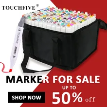 TouchFIVE эскизные маркеры, набор ручек, двойная головка, художественная краска, ручка для рисования, манга, маркер, раскраска, ящик, поставки, Студенческая ручная краска, ручка