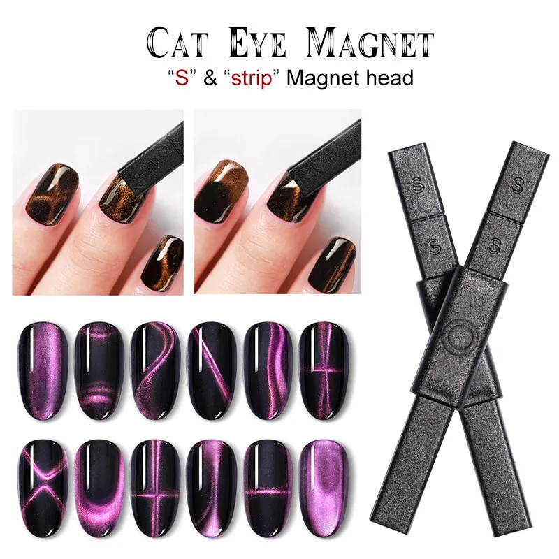 SAVILAND 9D Гель-лак для ногтей с эффектом «кошачий глаз» лак Сильный магнитный замочить от УФ светодиодный гель-Лаки эффект неба лак черная основа - Цвет: Magnet 2