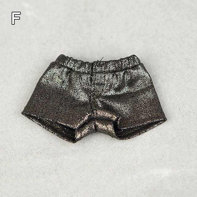 Denim Jeans Leather Shorts For Barbiee Doll Clothes Outfits Trousers For Blythe 1/6 Dolls Accessories Kids Toys