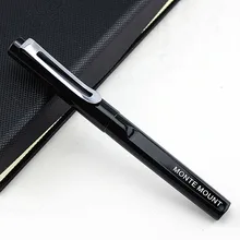 Роскошная металлическая качественная шариковая ручка, черная 0,5 заправка, уникальный дизайн, ручка офисная, деловая, Черная