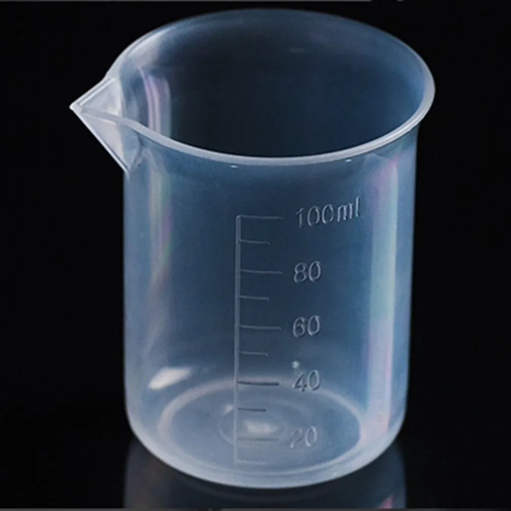 Практичные 100 мл прозрачные стаканы, Пластиковые мерные стаканы, измерительные инструменты для дома, кухонные инструменты для выпечки