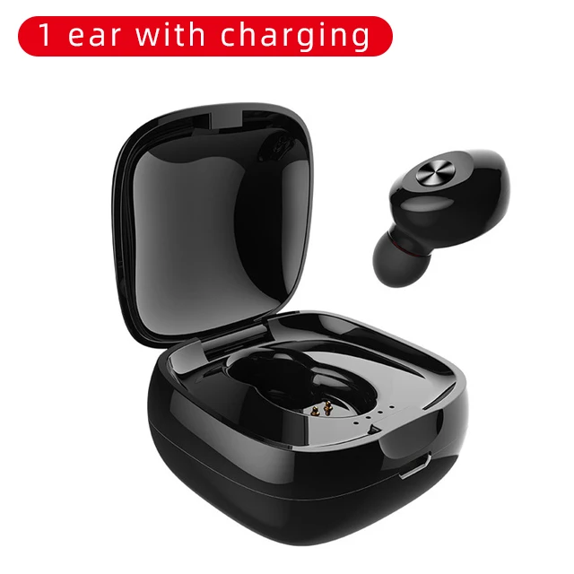 CHAURE TWS 5,0 Bluetooth наушники 3D стерео Беспроводные спортивные наушники-вкладыши с двойным микрофоном мини IPX5 водонепроницаемые - Цвет: 1 ear with charging