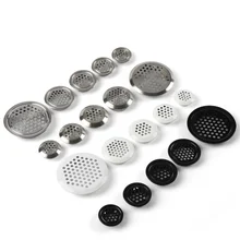 Grade de ventilação de aço inoxidável para armários, 5 peças 19mm 53mm tampa de decoração buraco ficha de ventilação para armários armários armários armários