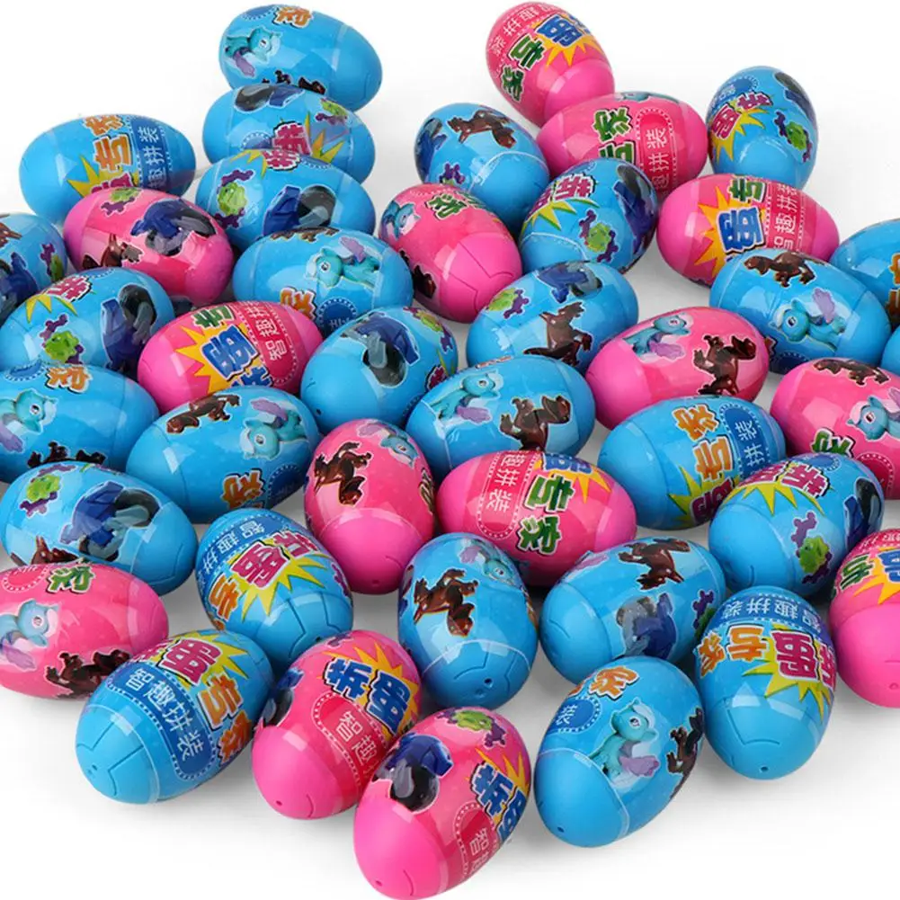 Skup 30 sztuk dzieci dzieci niespodzianka Split Egg puzle interakcja rodzic dziecko DIY montaż zabawki modele