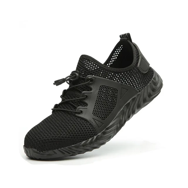 Men's Work Shoes Safety Boots With Steel Toe Shock And Puncture Resistant Protective Work Boots Men Shoes Breathable Sneakers - Цвет: 2