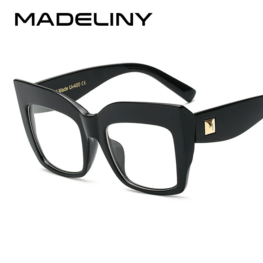 MADELINY, новая мода, для женщин, негабаритная оправа, оправа для очков, брендовая дизайнерская, винтажные, горячие, квадратные очки, UV400, gafas de MA205