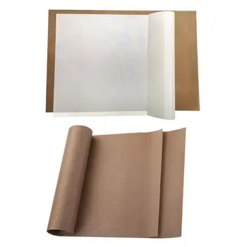 

5pcs Teflon Reusable Baking Mat Non Stick Sheet Heat Resistant BBQ Grill Cake