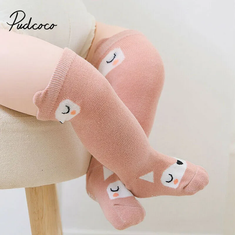 Pudcoco/милые носки для новорожденных, малышей, маленьких девочек и мальчиков, От 0 до 4 лет, 8 стилей, Хлопковые гольфы с принтом на каждый день
