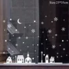 Christmas Window Stickers Moon Snowflake Deer Sticker Merry Christmas Decorations for Home Xmas 2022 Decor Happy New Year 2022 ► Photo 3/6