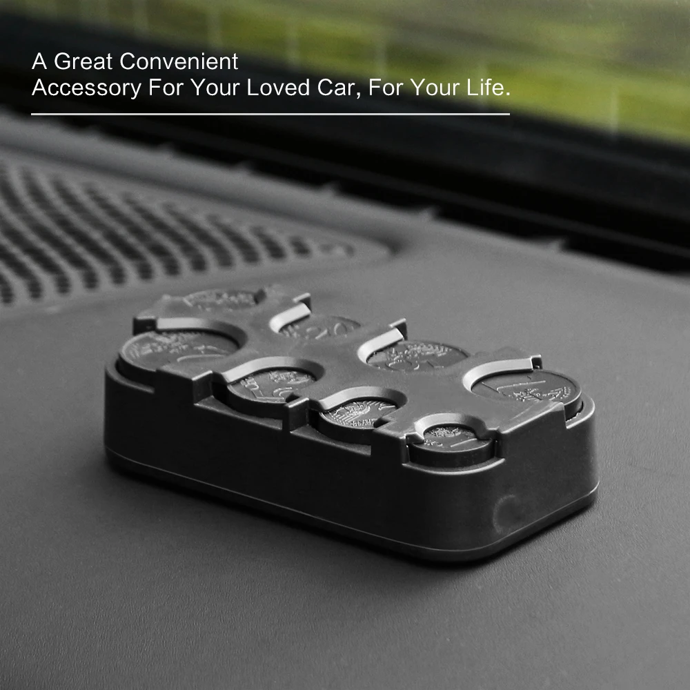 High Quality Universal Car Mini Coin Holder Box Car Storage Box Organizer Interesting Car Decorations Valentine