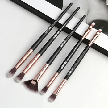 

2019 Eyes Makeup Brushes Set Professional 5Pcs Premium Synthetic Foundation Blending Brush Kit