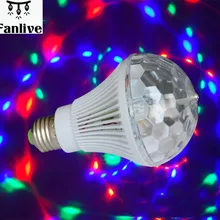 20 шт. E27 Led RGB Звуковое управление световой эффект 110-240 В Led хрустальный магический шар Светодиодная сценическая лампа диско лазерный свет вечерние KTV