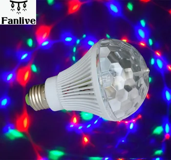 

20pcs E27 Led RGB Sound Control Effect Light 110-240V Led Crystal Magic Ball Led Stage Lamp Disco Laser Light Party KTV