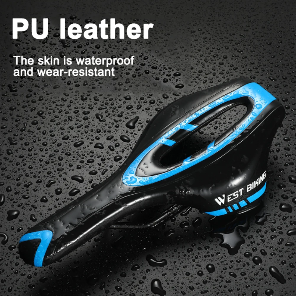 Bike Silicone Soft Bicycle MTB Saddle Cushion Hollow Cycling Road Mountain Seat Accessories | Спорт и развлечения