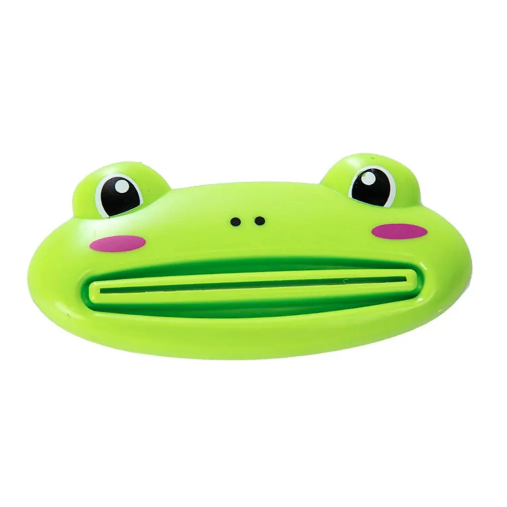 frog Милый мультфильм животных многоцелевой соковыжималка зубная паста корейский творческий зубная паста соковыжималка аксессуары для ванной комнаты Прямая - Цвет: frog