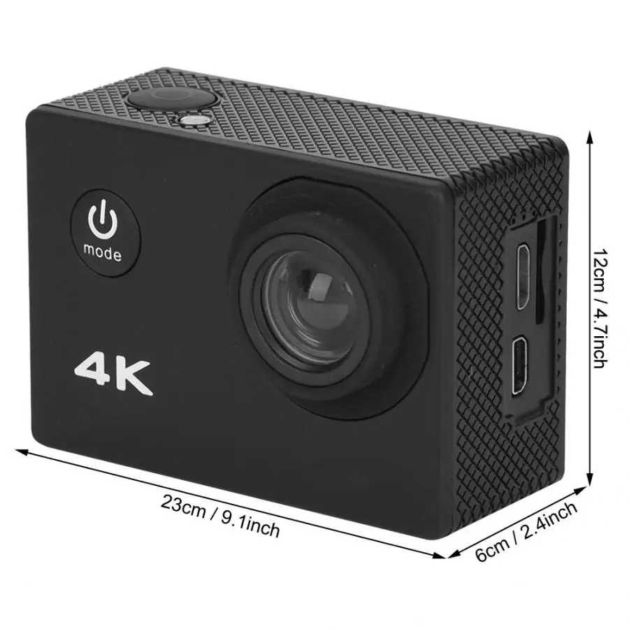 4K HD Экшн камера рекордер подводный 30 м Водонепроницаемый WiFi запись видеокамера движения камера и водонепроницаемый корпус комплект