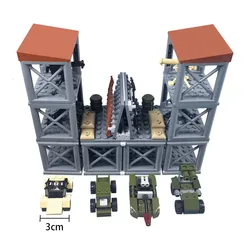 WW2 – blocs de Construction militaires, jouets pour garçons, cadeau d'anniversaire de noël, briques d'armes techniques transforment compatibles, 5 soldats 
