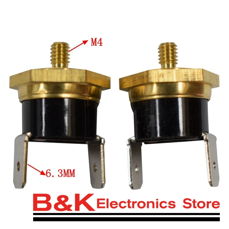 1 Stuks Ksd301 Temperatuur Schakelaar Schroefdop M4 40/45/50/55/60/65/70/75/80/90/100/110c/120/130/140/150c Normaal Gesloten 10a 250V