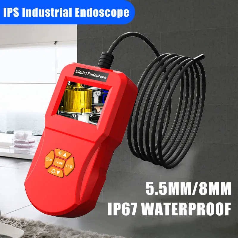 

Endoscope Ear Spoon Borescope Durable Microscope 0.3 mp Photos 2.4 Inch Portable