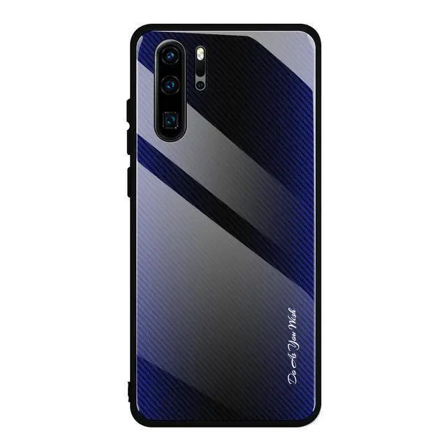 Противоударный чехол из закаленного стекла для телефона huawei Honor 20 9X8X10 P20 mate 20 Lite P30 Pro Y9 Prime Y7 Pro градиентный чехол - Цвет: 3