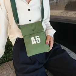 Новая Корейская парусиновая сумка с надписями в Корейском стиле; Новинка 2019 года; летняя широкополосная Наплечная Сумка