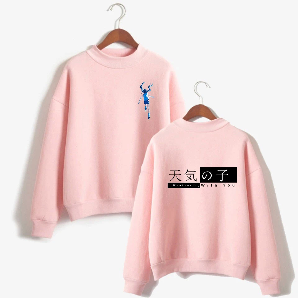 Sweatshirt Hoodies  Japanese anime weather son Print  Men Hip Hop Autumn Streetwear Hoodies Sweatshirt For Couples Clothes