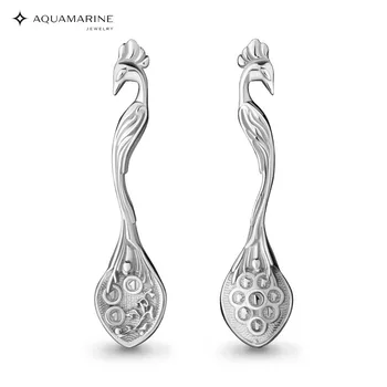 

Spoon-zagrebushka AQUAMARINE without inserts Silver 925