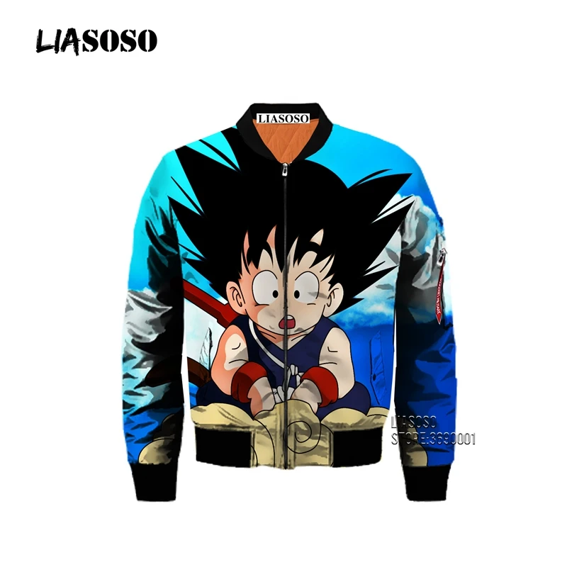 Dragonball Супер Saiyan Goku Vegeta 3D принт Мужская Зимняя Толстая куртка-бомбер летная Куртка Пальто повседневные топы в стиле хип-хоп Уличная одежда