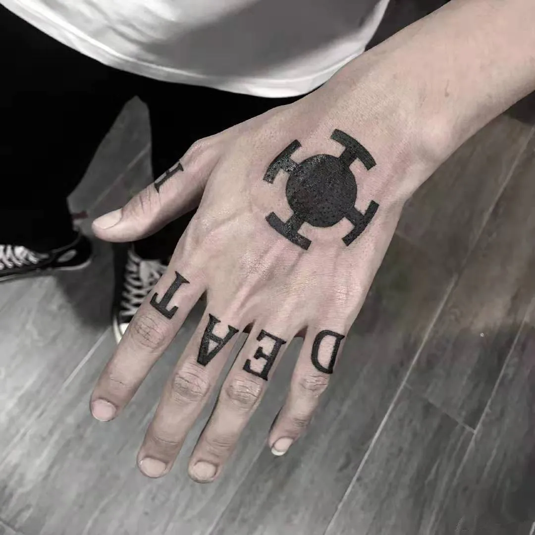 Black Hands Temporary Tattoo Stickers for Men Women Waterproof Tatuajes  Temporales Decals Arm Body Art Fake Tatoos Cool Tattos|Temporary Tattoos| -  AliExpress