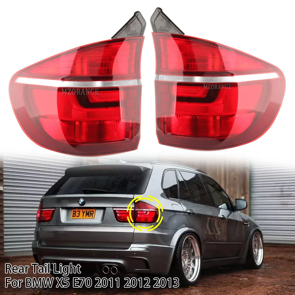 US $140.00 Outer Tail Light Assembly LED Tail Brake Light Red Rear Tail Lamp For BMW X5 E70 2011 2012 2013 Without Bulb No Lens