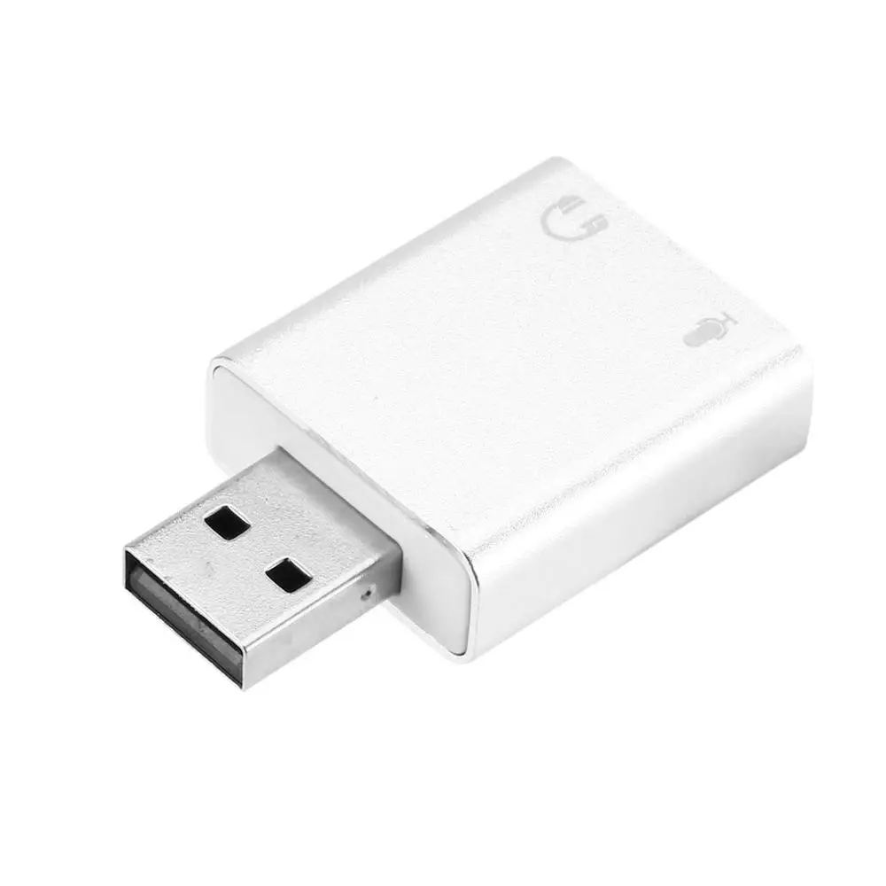 Фиолетовый Hifi Magic Voice 7,1 CH звуковая карта USB с 3,5 мм динамиком, разъемами для наушников и микрофона, совместимыми с Windows, Mac - Цвет: Фиолетовый