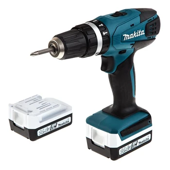 Best Drill Acc MAKITA HP347DWE 14.4V 2x1.5Ah Li-ion BZP-10mm 0-400 / 1400rpm 30 15Nm 1.5kg Than G-series Driver Electric Drill Electric Tools