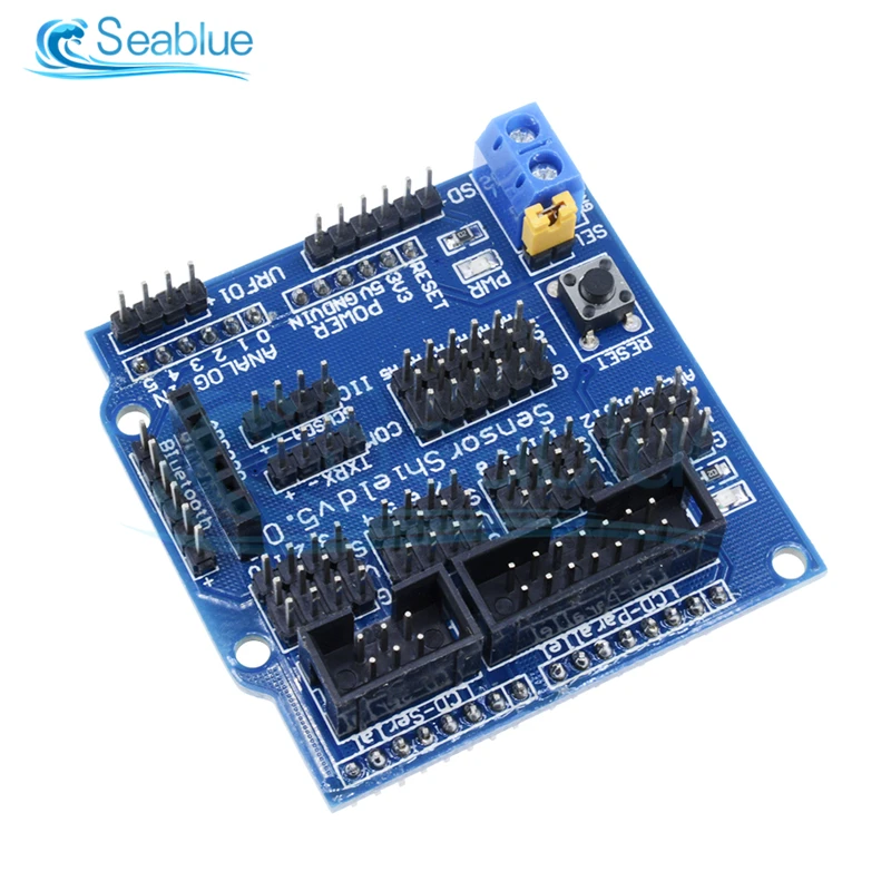 

V5.0 Sensore Shield Expansion Board Electronic Building Blocks Robot Accessories Parts For Arduino Connect Sensor