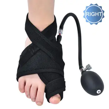 

1pc Bunion Device Medical Hallux Valgus Corrector Black Toe Separators Night Orthopedic Braces Foot Care Single Sale (right) c