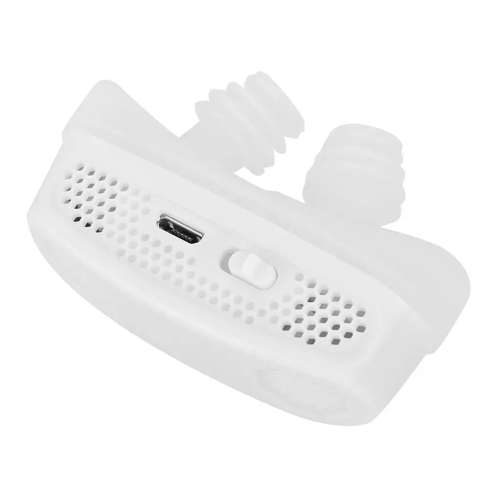 Micro CPAP Electronic Anti Snoring Device Breathing Snore Stopper Nose Clips