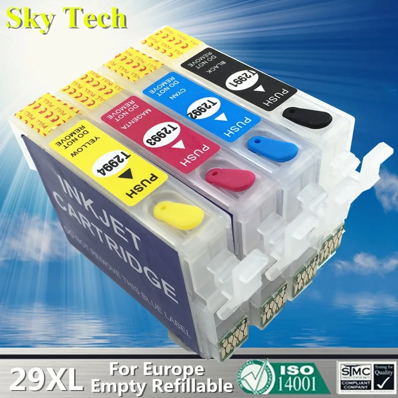 29XL заправляемые чернильные картриджи для T2991-T2994, для Epson XP-235 XP-245 XP-247 XP-332 XP-335 XP-342 и т. д., с ARC чипы - Цвет: Europe-Empty