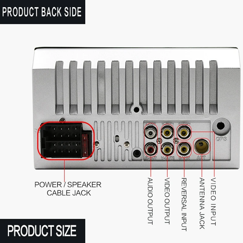 7018B Universal Car Multi-Function Player Car Radio Recorder Contact Screen Car Audio Rearview Mirror Bluetooth Multimedia Playe