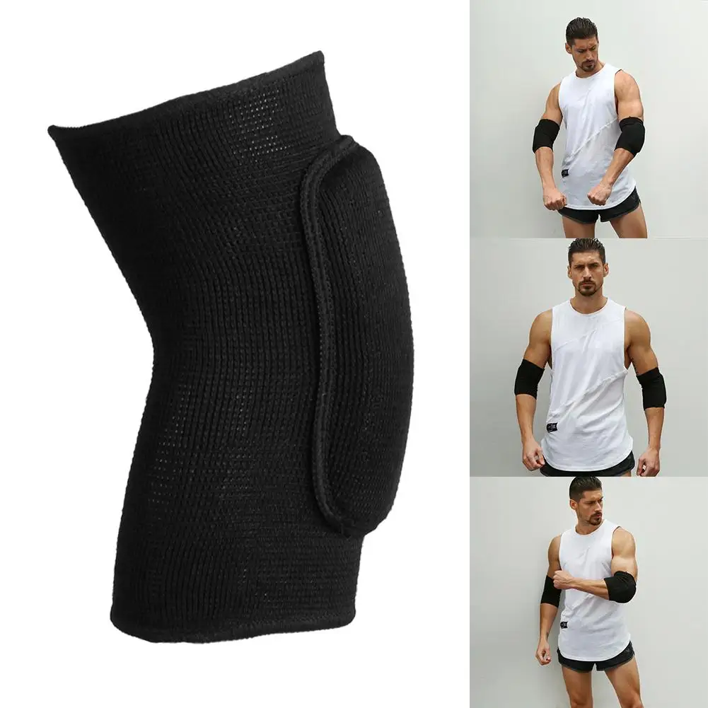 1pc Elastic Elbow Knee Support Sports Knitted Sponge Protectors Guard Brace Elbow Pads Sports