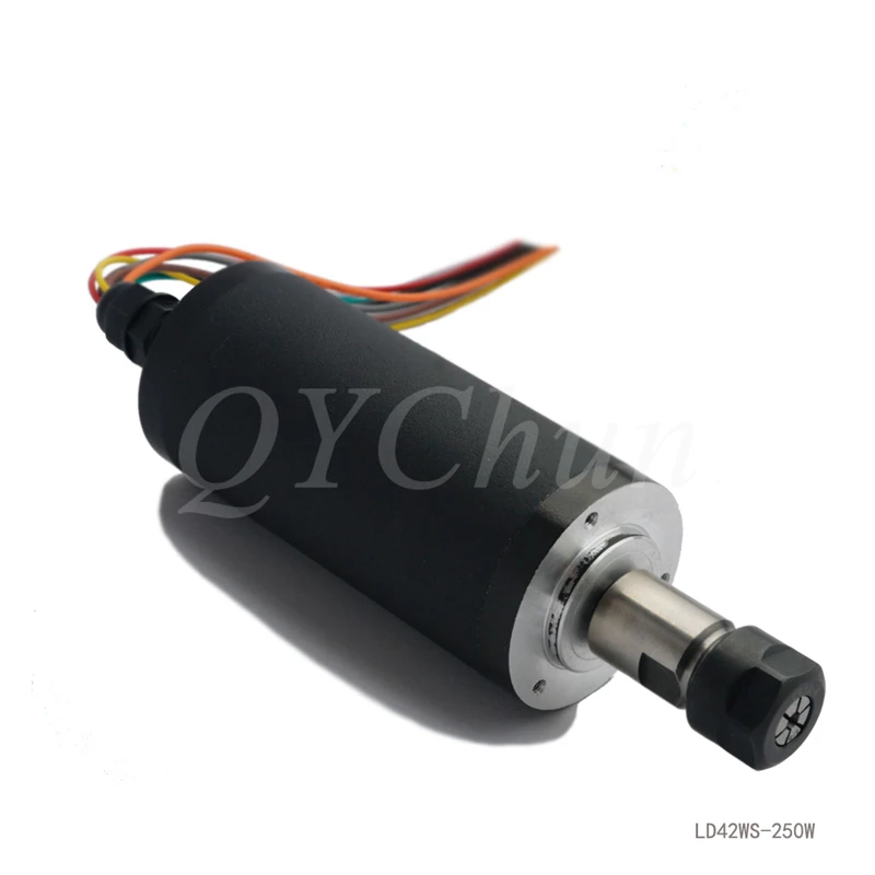 LD42WS-250w Электрический шпиндель высокоскоростной бесщеточный электродвигатель