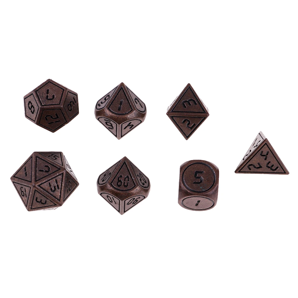7 шт. Набор кубиков D4 D6 D8 D10 D12 D20 подземелья D&D RPG MTG игровые кубики для вечеринок настольные игры Кубики