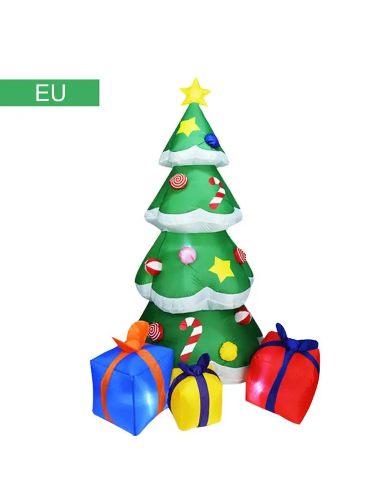 

2.1m High Automatic Inflatable Christmas Tree Christmas Garden Decoration Spree Polyester Fast Delivery