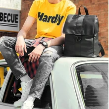 Повседневное большой емкости подарок на молнии портативный Противоугонный водонепроницаемый регулируемый ремень подростковый мужской рюкзак из искусственной кожи на каждый день