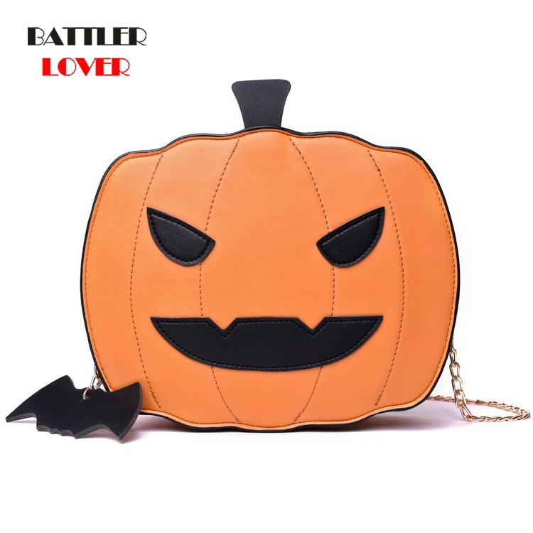 Women Messenger Bag 2020 Leather Fashion Creativity for Lady Easter Pumpkin Lamp Handbags New Designed Gift Bags