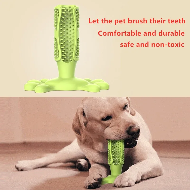 Новая игрушка для собак, безопасная Нетоксичная зубная щетка для укуса, товары для больших и средних собак, игрушки для чистки полости рта, товары для собак