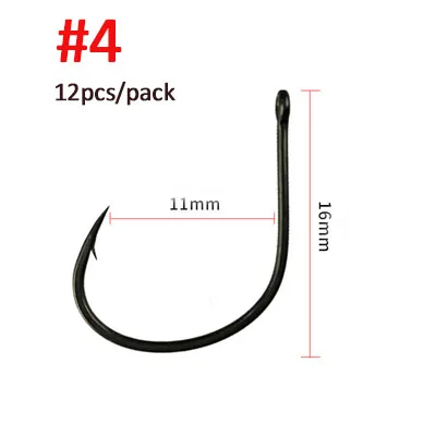 WATER SNIPER Fishing Wacky Hooks 10PCS High Carbon Steel Barbed Hook Drop Shot Wacky Rig For Bass Fishing Soft Worm Hook 4