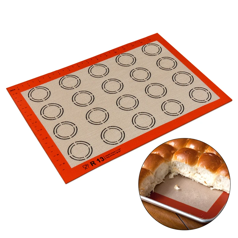 

Silicone Baking Mat Pad Sheet Baking Pastry Tools Non-Stick Rolling Dough Mat Large Size for Cake Cookie Macaron Kitchen Tools
