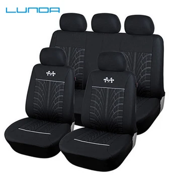 

LUNDA Car Seat Covers Universal Fit Most Brand 5 seats Vehicle Seats Car Seat Protector Interior Accessories Black Seat Cover