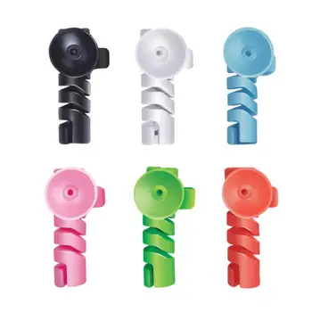 

Cable Protector Data Line Cord Protector Cable Winder Suction Cup Spiral Data Cable Protective Cover Silicone Cable Protector
