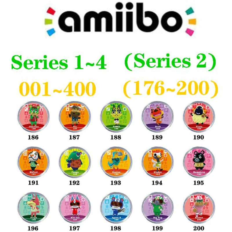 

Animal Crossing Card Amiibo Card Work for NS 3DS Games Series 2 (176 to 200)