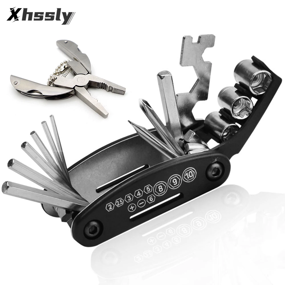 Kit Cacciavite Moto Chiave Bicicletta Bike Fix Multi Tool Set Per Kawasaki 636 Vulcan 900 Ninja 400 Z250Sl Ex650 Zx10R 2005